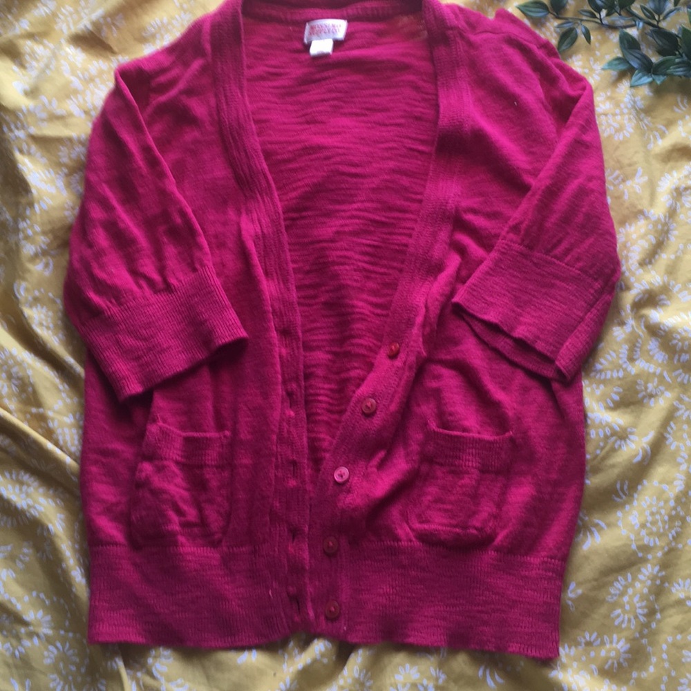 Magenta cardigan